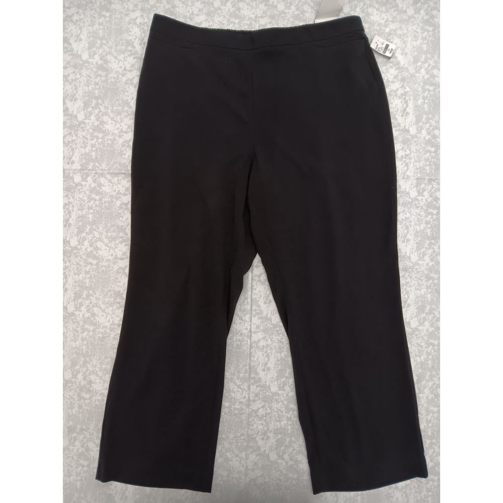 Catherines Refined Straight Leg Pants Black Plus Size 2X 22/24W NWT 8408 1020924